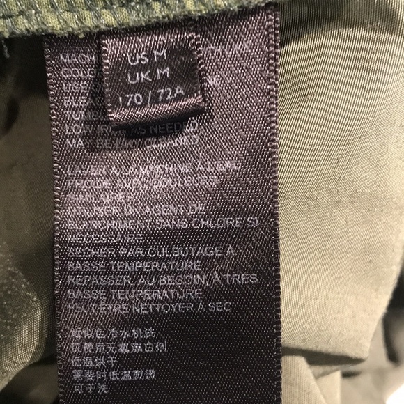 Urban Outfitters Balloon Pant Women's Size M Olive Green Wind Pants Oversized - Picture 9 of 10